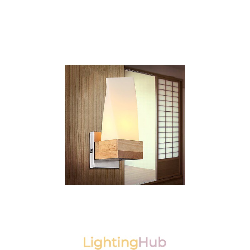 Wall Sconces Mini Style Traditional Classic Wood Bamboo