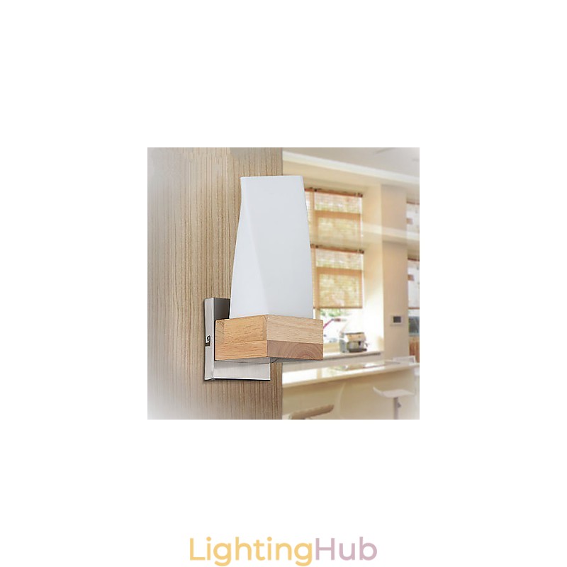 Wall Sconces Mini Style Traditional Classic Wood Bamboo