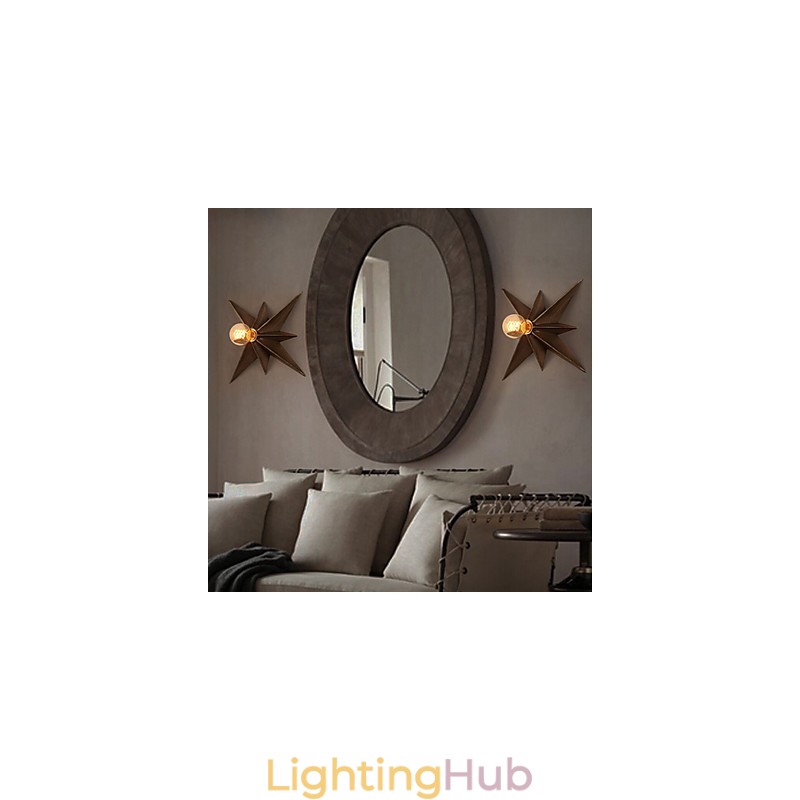 Brief Five Pointed Star Lighting Personalized Modern Wall Light Child Housing Lamps