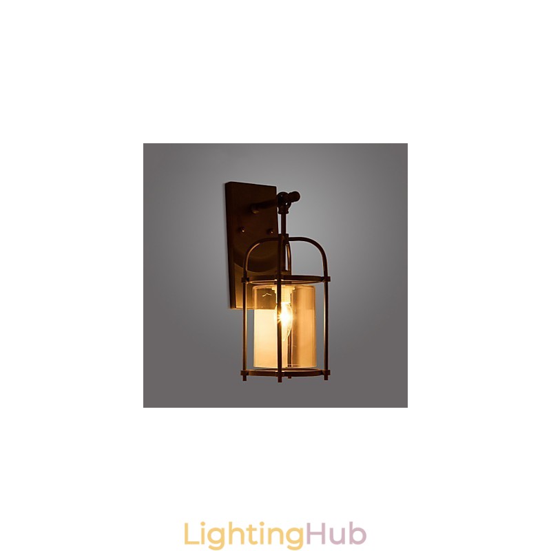 Creative Industrial Look Lamps North America Style Wall Lamps with Edison Flute Bulb Inside Bar Decoration Lights