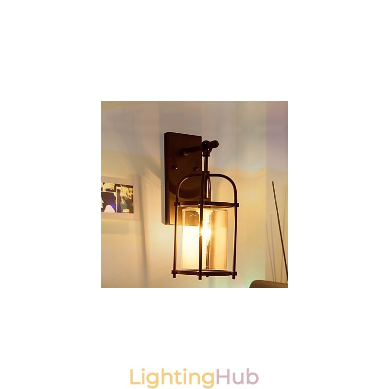 Creative Industrial Look Lamps North America Style Wall Lamps with Edison Flute Bulb Inside Bar Decoration Lights