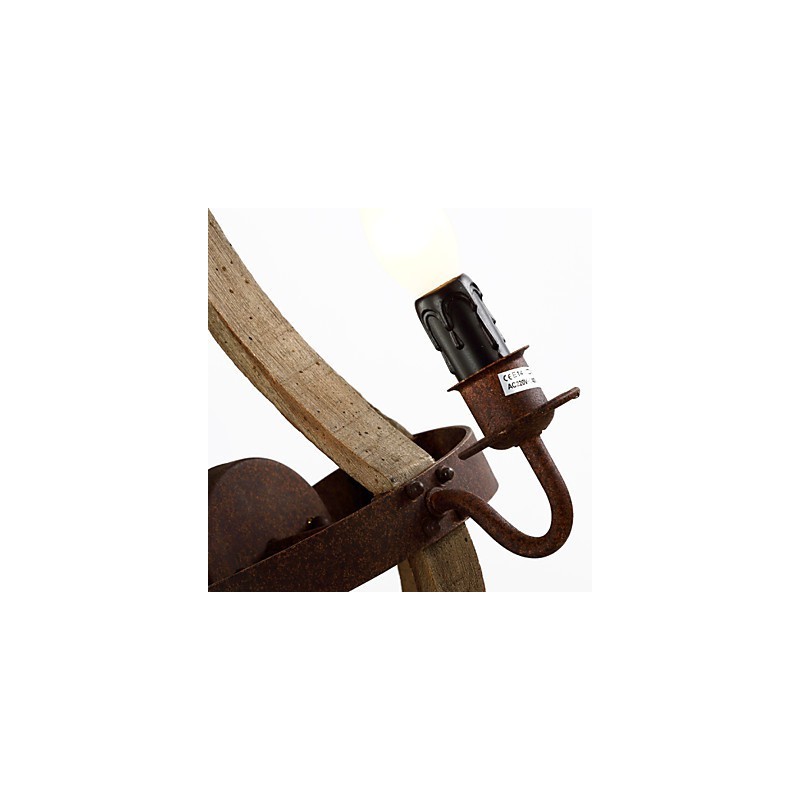 Mini Style Wall Sconces Rustic Lodge Wood Bamboo
