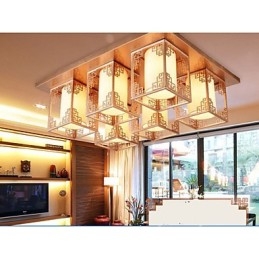 A Chinese Style Lamps Iron Ceiling Lighting Atmosphere