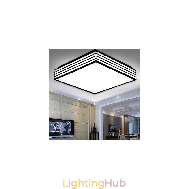 Contracted And Contemporary Black And Square Dome Light Light