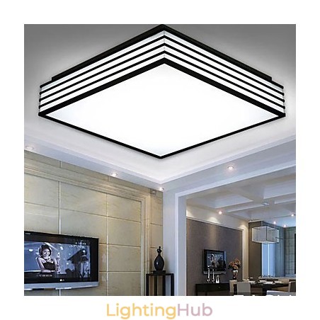 Contracted And Contemporary Black And Square Dome Light Light