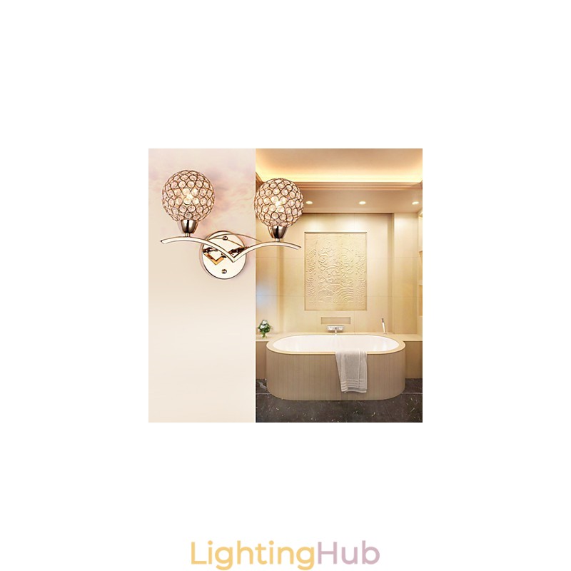 Wall Sconces Reading Wall Lights Crystal Mini Style Modern Contemporary Metal