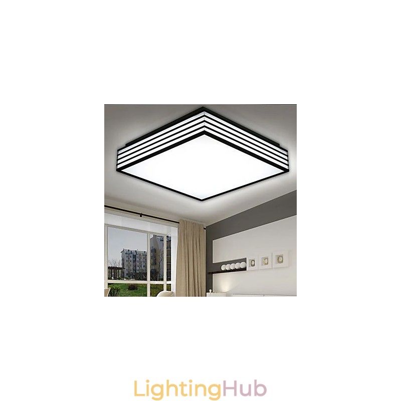 Contracted And Contemporary Black And Square Dome Light Light