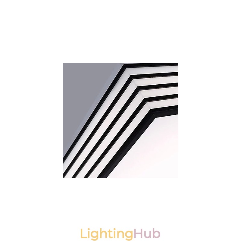 Contracted And Contemporary Black And Square Dome Light Light