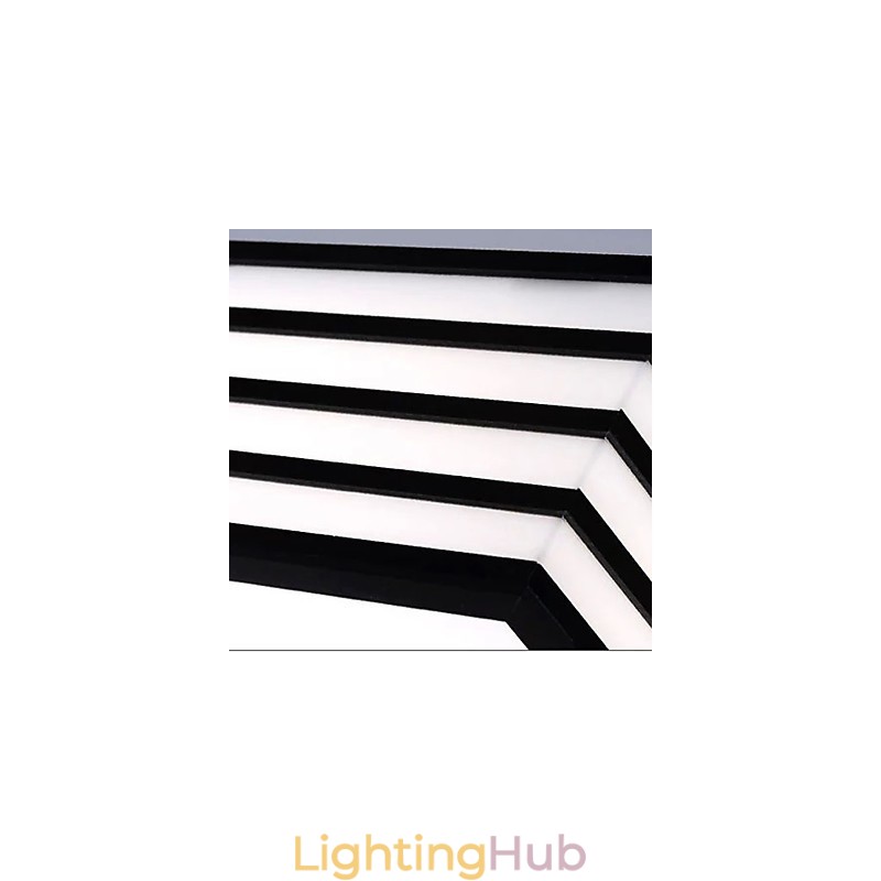 Contracted And Contemporary Black And Square Dome Light Light