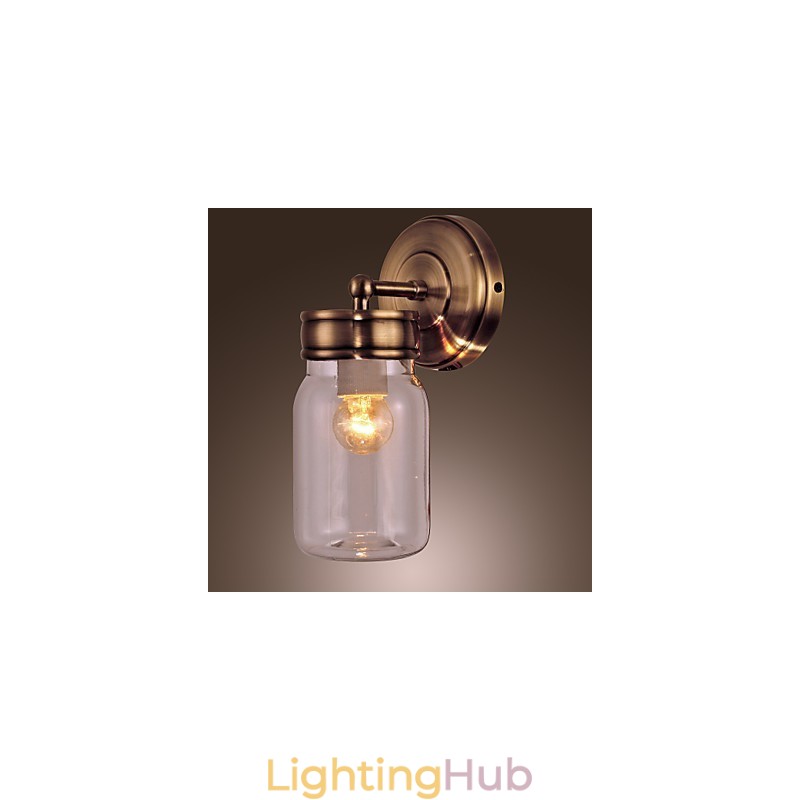 Rustic Wall Light In Bottle Shape