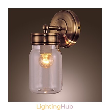 Rustic Wall Light In Bottle Shape Rustic Wall Light In Bottle Shape