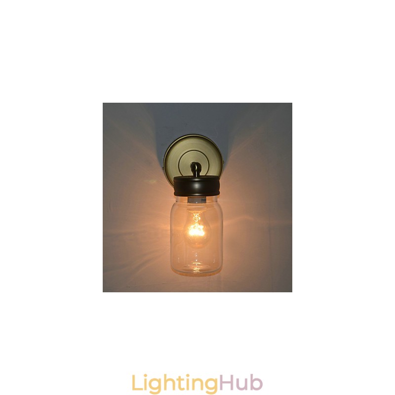 Rustic Wall Light In Bottle Shape