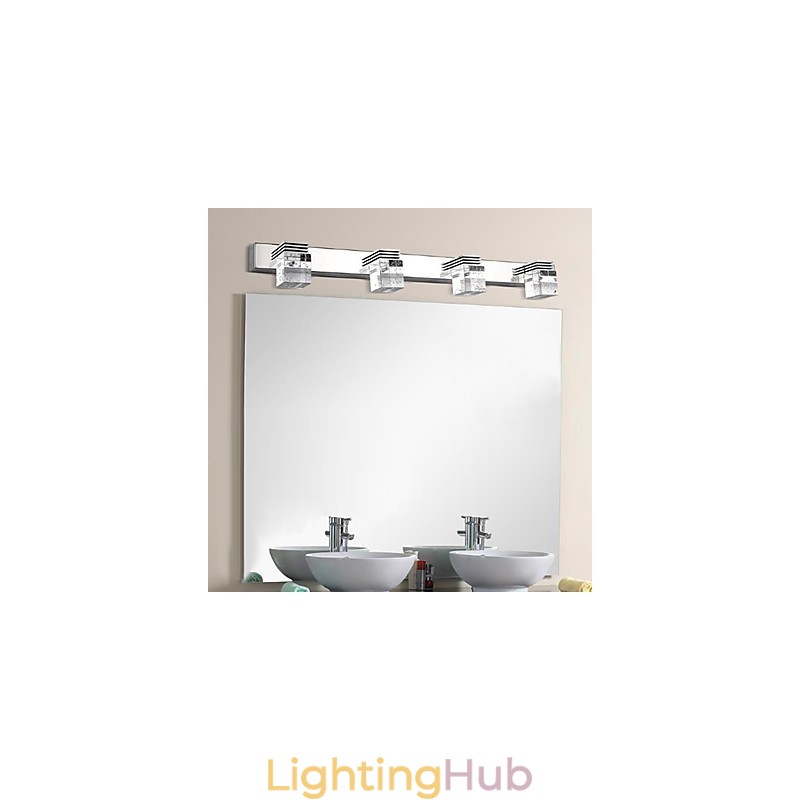 Wall Sconces Bathroom Lighting Wall Washers Crystal Mini Style Modern Contemporary Metal