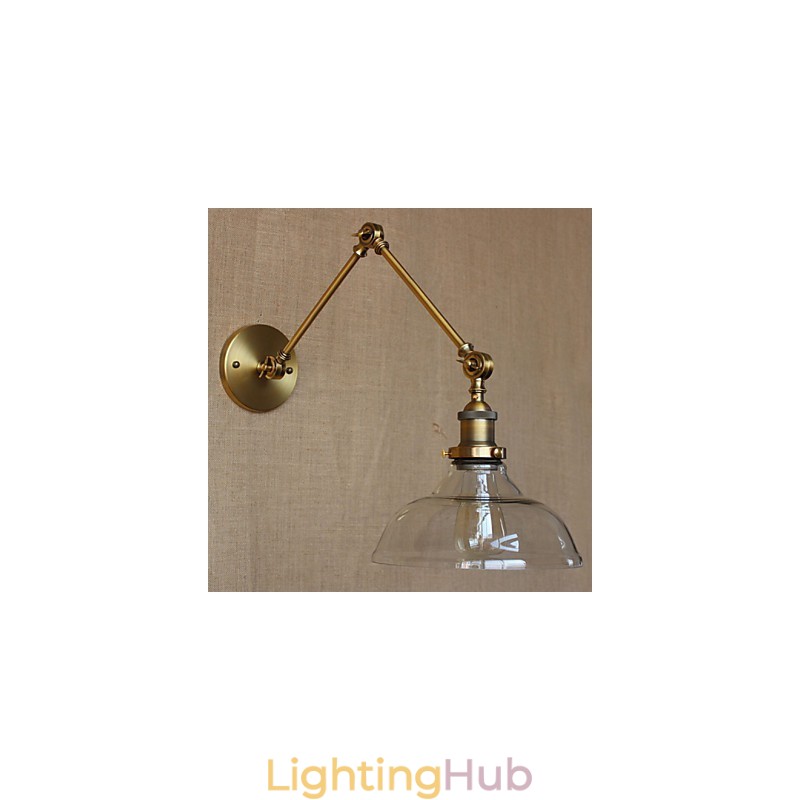 The LOFT Style Designer Lamp Modern Glass Bronze Cafe Decorative Wall Lamp