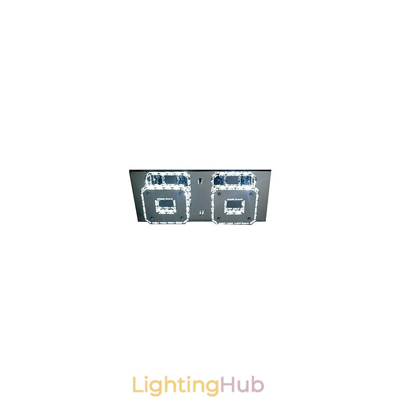 Modern Contemporary Electroplated Metal Flush Mount