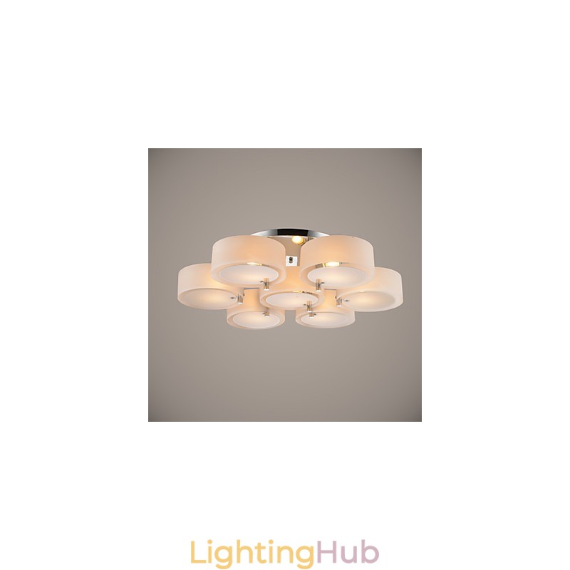 Flush Mount Modern Contemporary 7 Lights Ceiling Light Metal