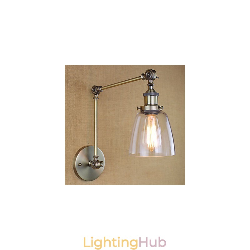 Retro Vintage Exclusive Hotel Lobby Bedroom Bedside RACK Antique Bronze Decorative Wall Sconce