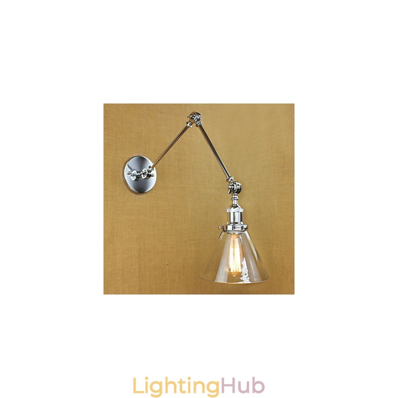 Silver Mediterranean Village complex decorative wall sconce