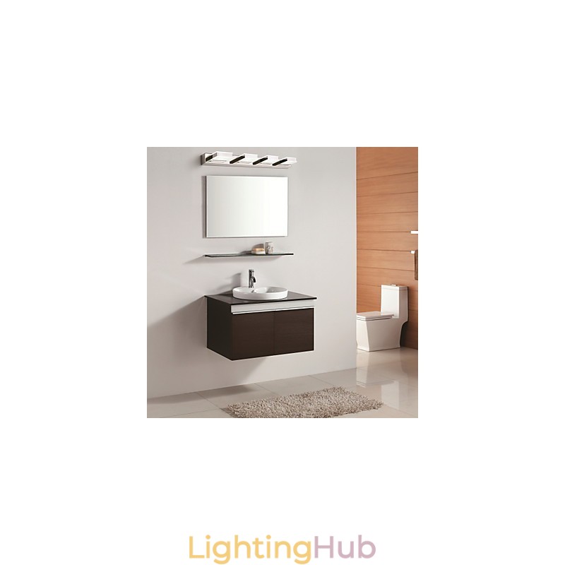 Square Mirror Lamp Stainless Steel And Acrylic