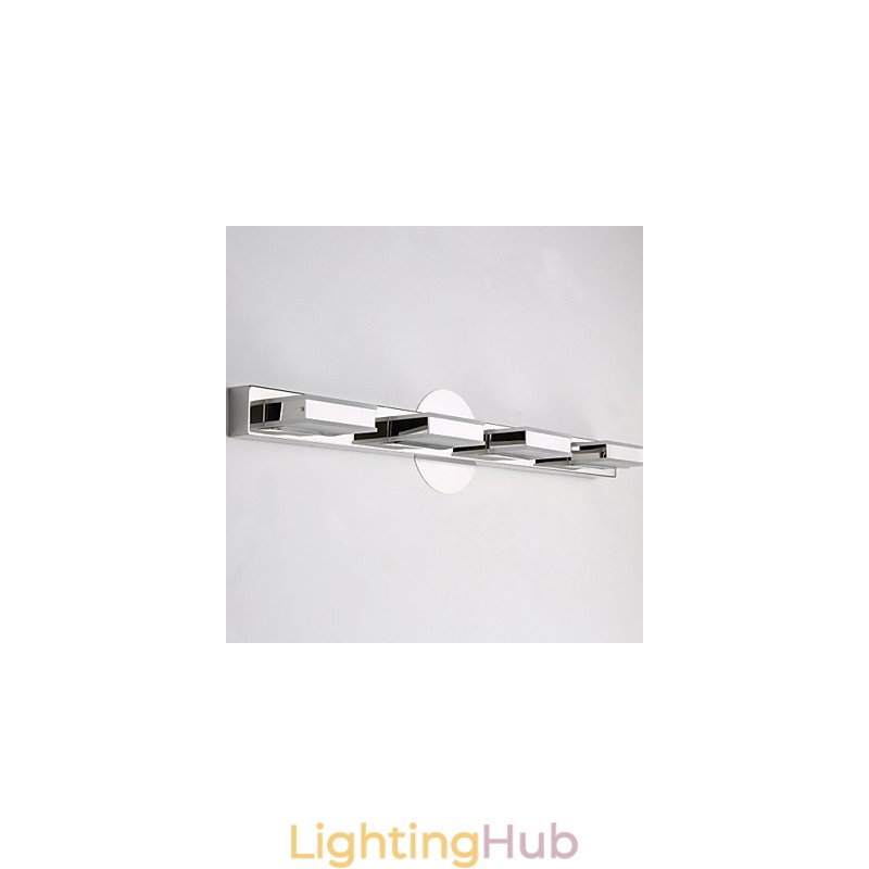 Square Mirror Lamp Stainless Steel And Acrylic