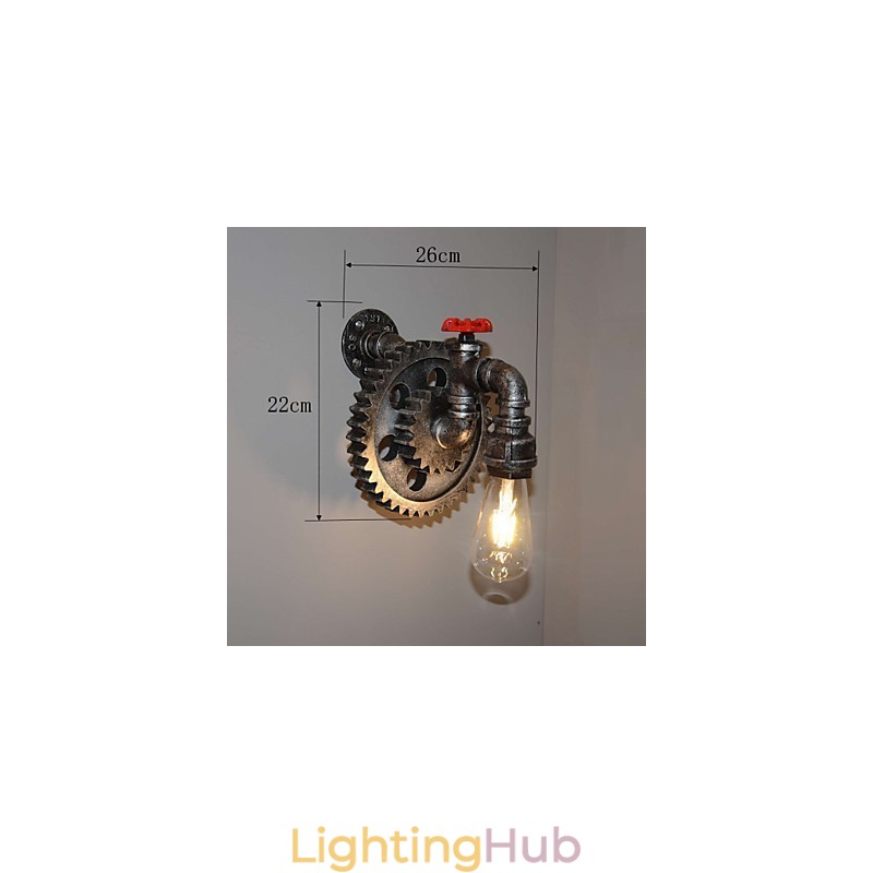 Creative Iron Bar Restaurant Bar Aisle Wall Lamp Wall Lamp Loft Industrial Gear Personality To Do The Old Water Pipes