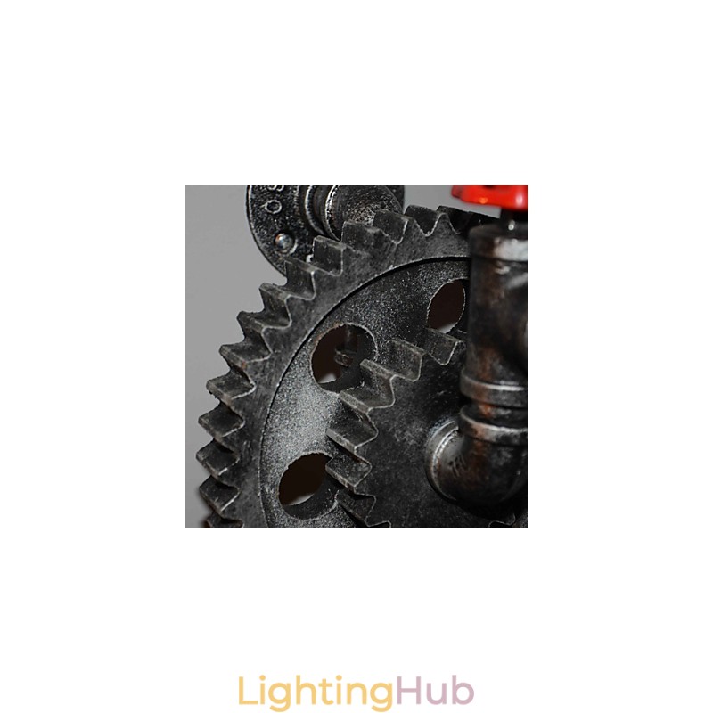 Creative Iron Bar Restaurant Bar Aisle Wall Lamp Wall Lamp Loft Industrial Gear Personality To Do The Old Water Pipes