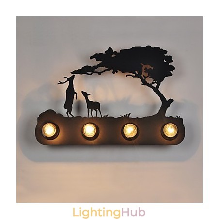 4 Lights American Village Pastoral LOFT Style Bedroom Aisle Iron Retro Wall Lamps 4 Lights American Village Pastoral LOFT Style Bedroom Aisle Iron Retro Wall Lamps