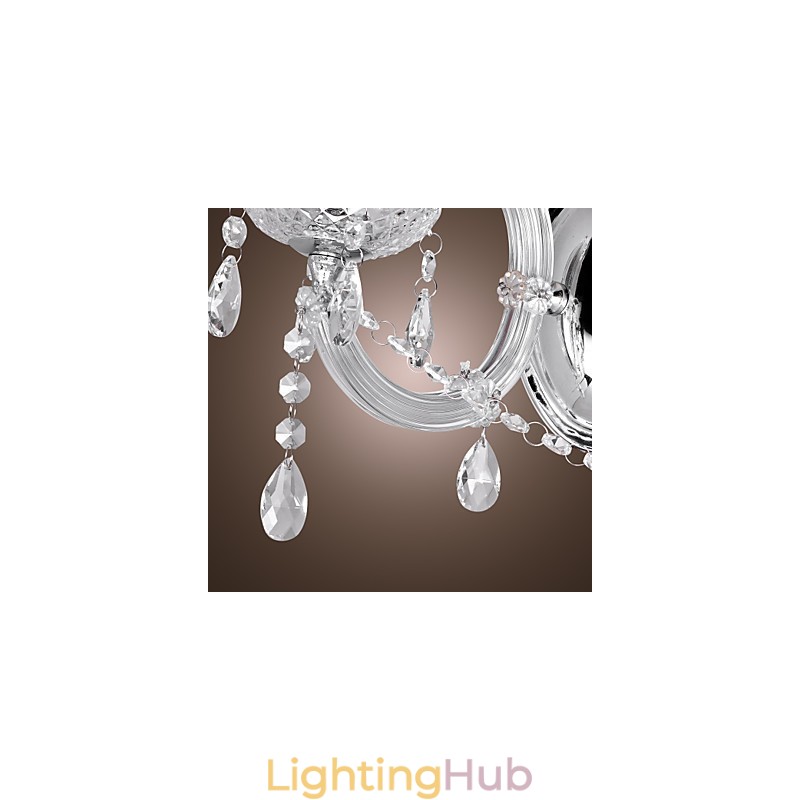 Elegant Crystal Wall Light with 2 Lights
