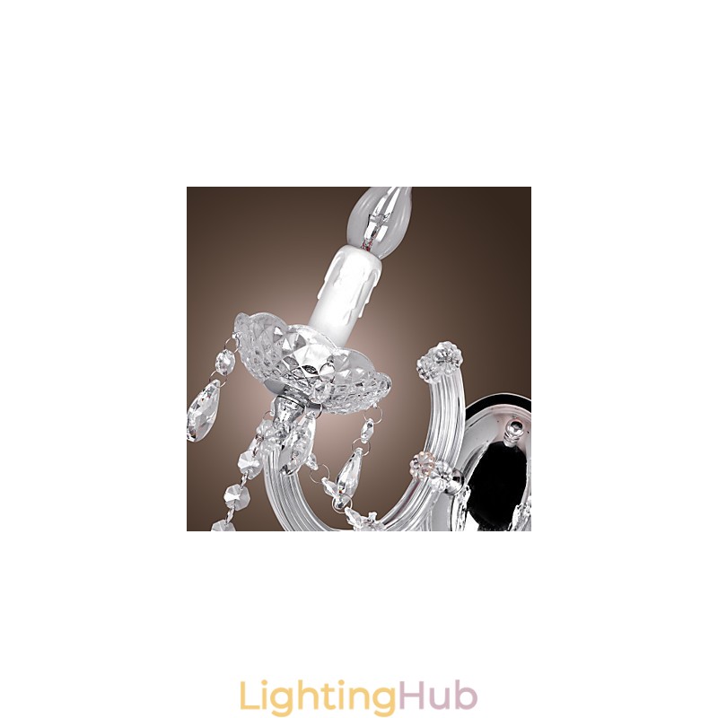 Elegant Crystal Wall Light with 2 Lights