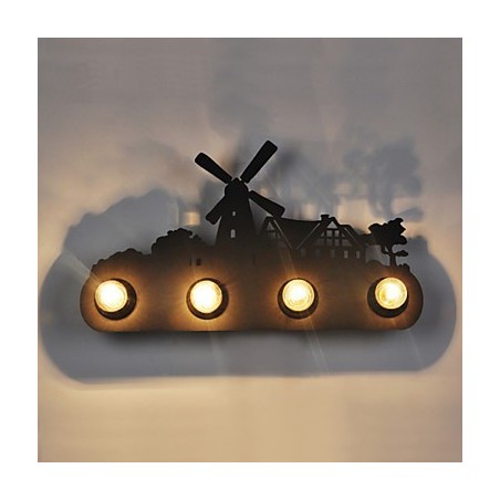 4 Lights American Village Pastoral LOFT Style Bedroom Aisle Iron Retro Wall Lamps 4 Lights American Village Pastoral LOFT Style Bedroom Aisle Iron Retro Wall Lamps