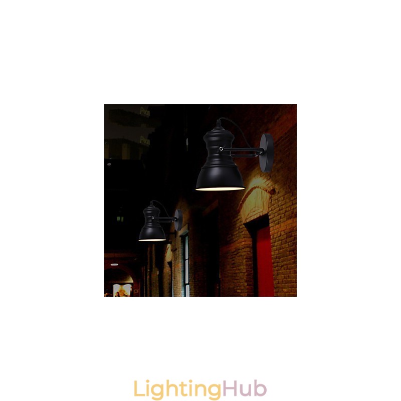 Art Deco Wall Sconces Lamp Industrial Iron Signboard Loft Wall Lamp