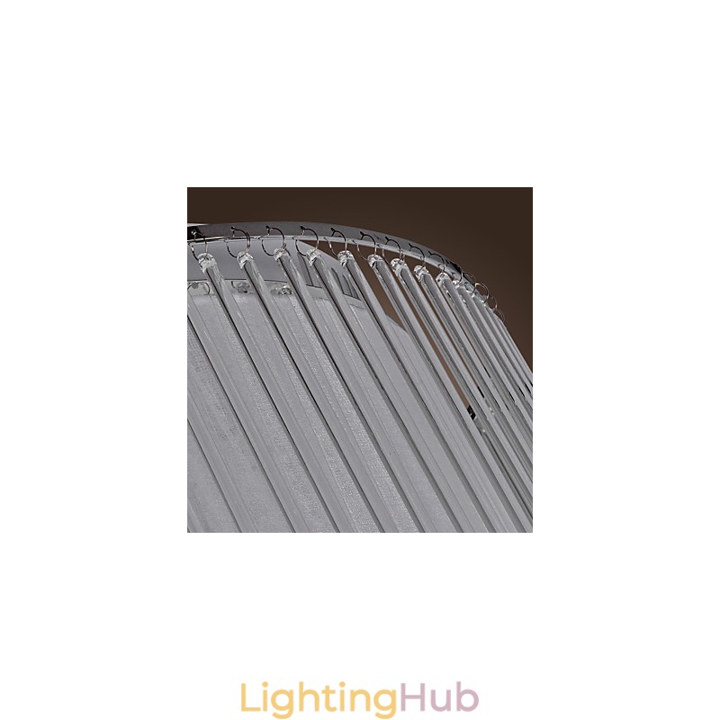 Modern Contemporary Crystal Electroplated Flush Mount