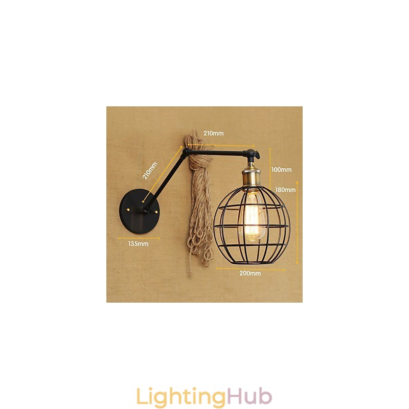 Wall Sconces Swing Lights Reading Wall Lights Mini Style Rustic Lodge Metal