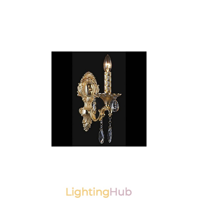 Luxuriant Crystal Wall Light in Candle Featured Bulb