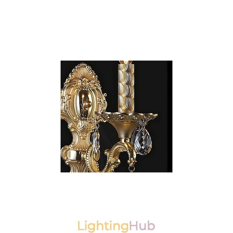 Luxuriant Crystal Wall Light in Candle Featured Bulb