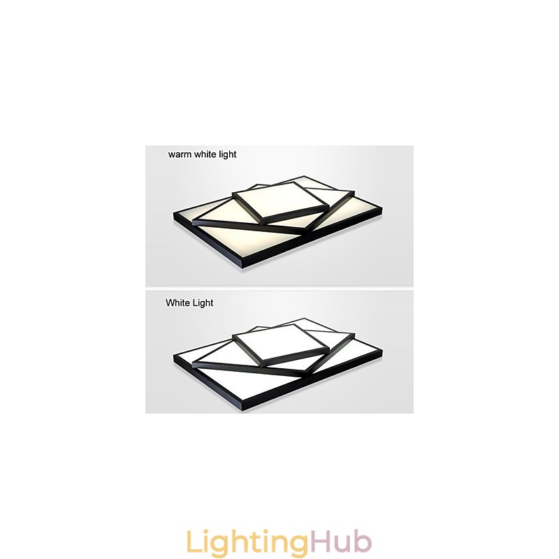 Square Flush Mount Modern Contemporary Ceiling light