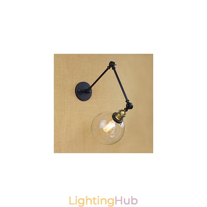 The Long Arm Of The Glass Wall Iron Industrial Creative Telescopic Bedroom Retro Nostalgic Restaurant Foldable Aisle