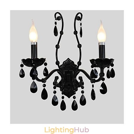 Crystal Mini Style Wall Sconces Candle Wall Lights Modern Contemporary Metal Crystal Mini Style Wall Sconces Candle Wall Lights Modern Contemporary Metal