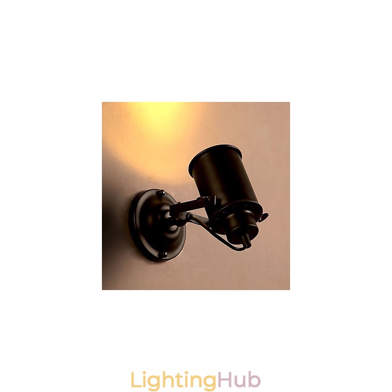 Vintage Wall Lamp Industrial Black Wrought Iron Wall Light Retro Econce Fixturedison Lamp Corridor Wall s Lighting
