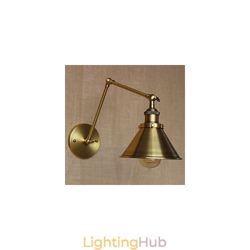 American Rural Countryside Retro Bronze Warehouse Restaurant Cafe Decorative Wall Sconce