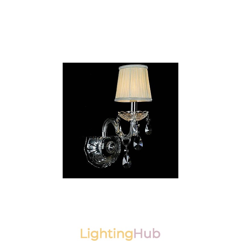 Crystal Mini Style Wall Sconces Candle Wall Lights Modern Contemporary Glass