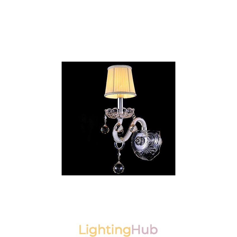 Crystal Mini Style Wall Sconces Candle Wall Lights Modern Contemporary Glass