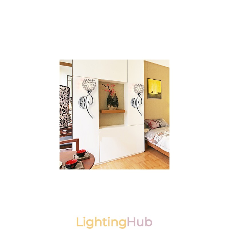 Wall Sconces Reading Wall Lights Crystal Mini Style Modern Contemporary Metal