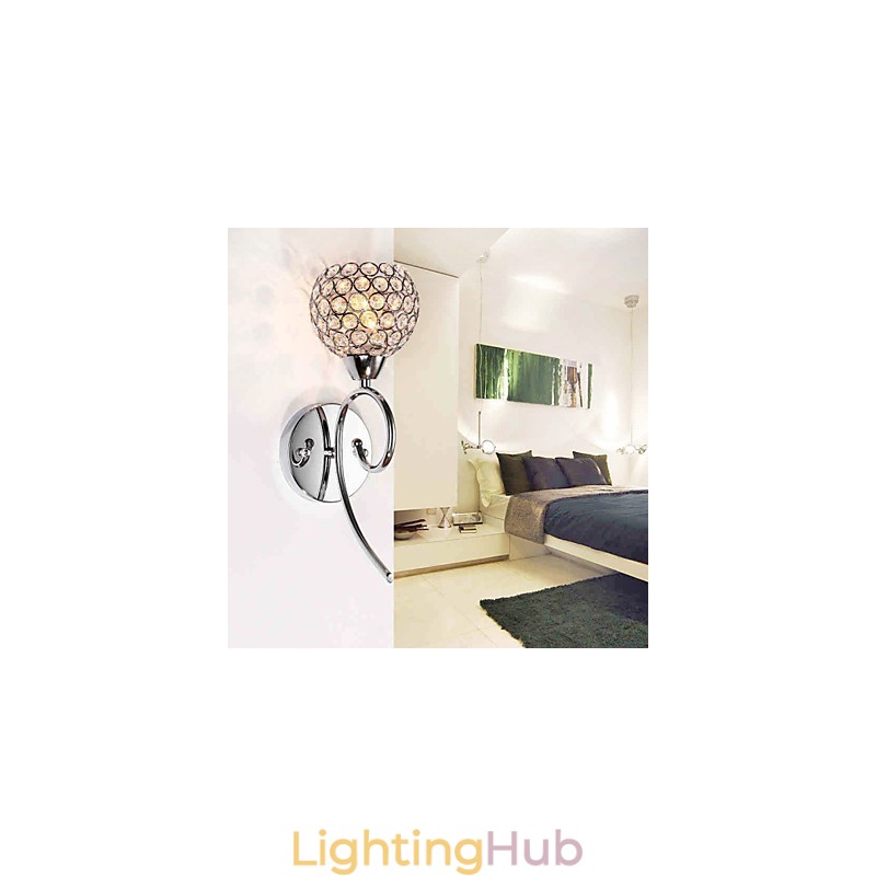 Wall Sconces Reading Wall Lights Crystal Mini Style Modern Contemporary Metal