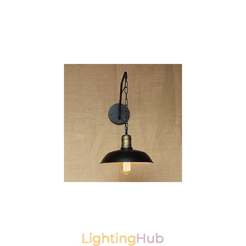 Simple And Creative Personality Wall Lamp Industry Chain American Retro Iron Aisle Bedroom Bedside Wall Lamp