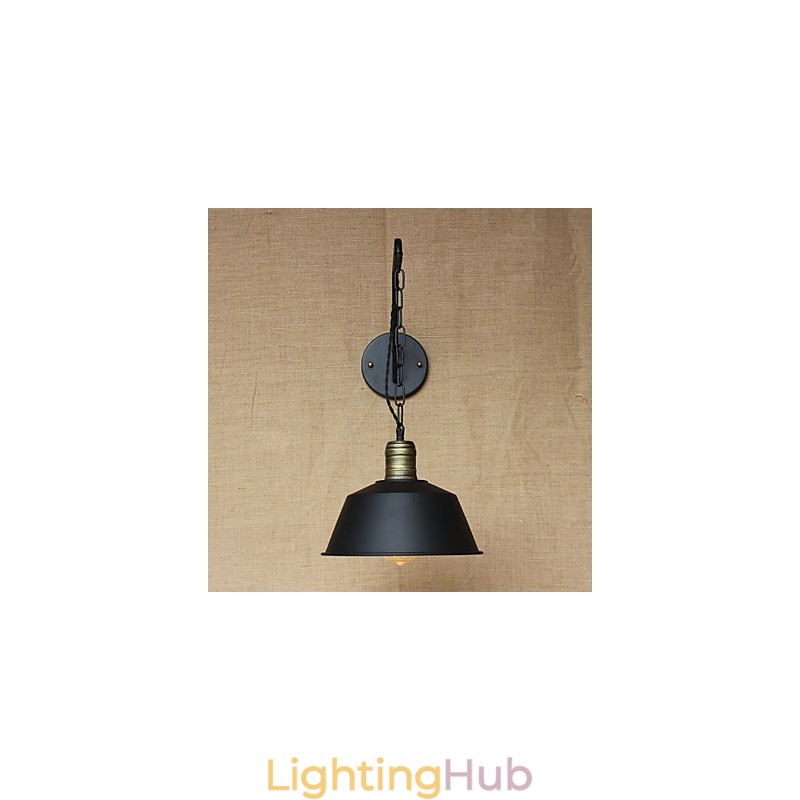 Simple And Creative Personality Wall Lamp Industry Chain American Retro Iron Aisle Bedroom Bedside Wall Lamp