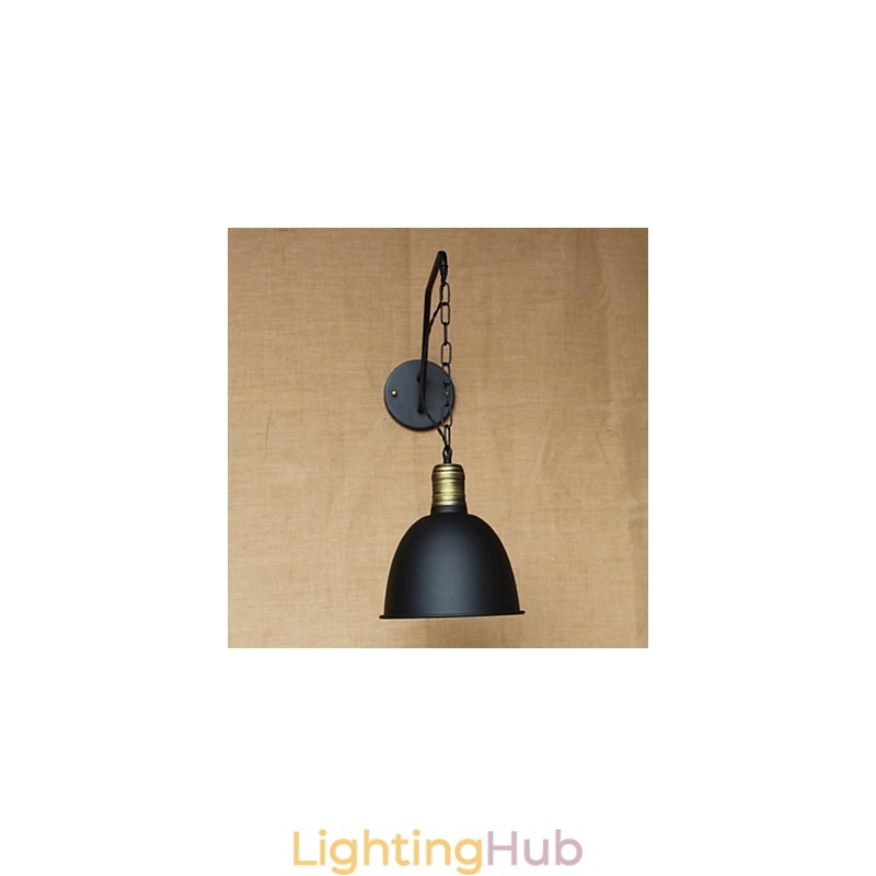 Simple And Creative Personality Wall Lamp Industry Chain American Retro Iron Aisle Bedroom Bedside Wall Lamp