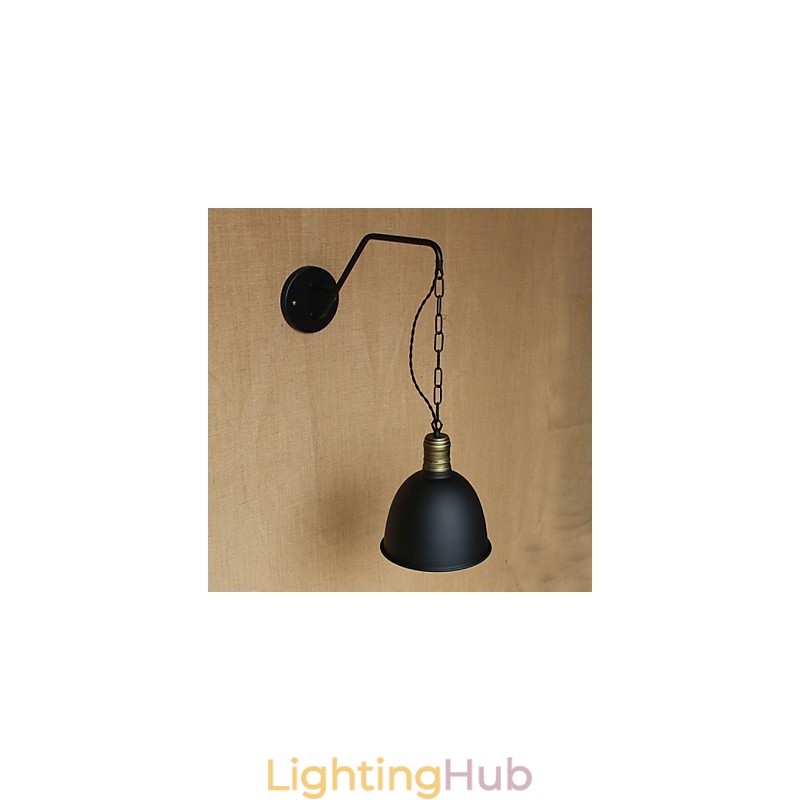 Simple And Creative Personality Wall Lamp Industry Chain American Retro Iron Aisle Bedroom Bedside Wall Lamp