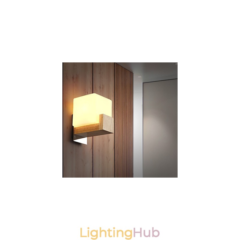 Wall Sconces Mini Style Modern Contemporary Wood Bamboo
