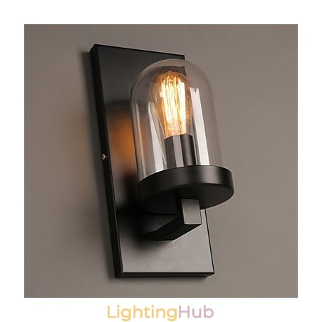 Creative Rural Wrought Iron Glass Wall Lamp Light Creative Rural Wrought Iron Glass Wall Lamp Light